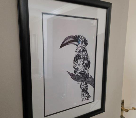 (LF44) Origional parrot print picture - OFFERS