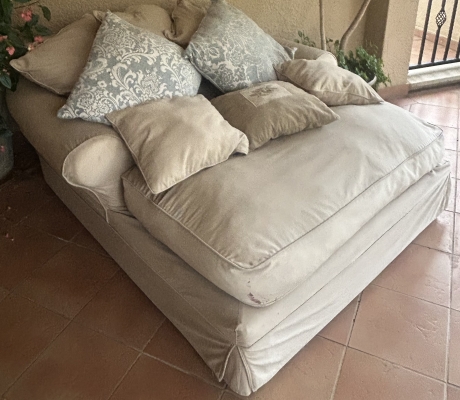 (ALB 25/4 - No:72) - Large Coricraft Daybed - Was R2000 Now R 1500