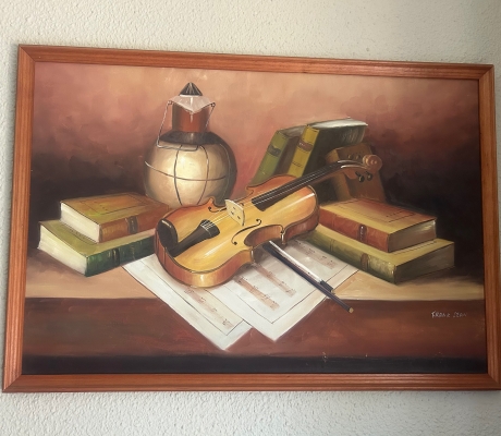 (ALB 25/4 - No:17) - Painting - Books (63cm H x 92cm W)