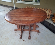 ROUND SOLID WOOD TABLE - R750 (C BENONI)