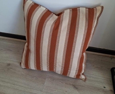 BROWN AND BEIGE LARGE SCATTER CUSHION - R100 (S SANDTON)