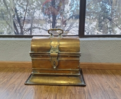 (ALB 25/4 - No:58) - Antique brass kist