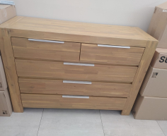 ACACIA 5 DRAWER WOOD DRESSER