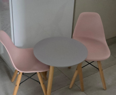 2 X TODDLER PINK CHAIRS
