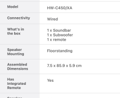 SUMSUNG SOUND BAR