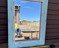 No:  12  (KP-STORE) -BLUE FRAMED MIRROR  - R150